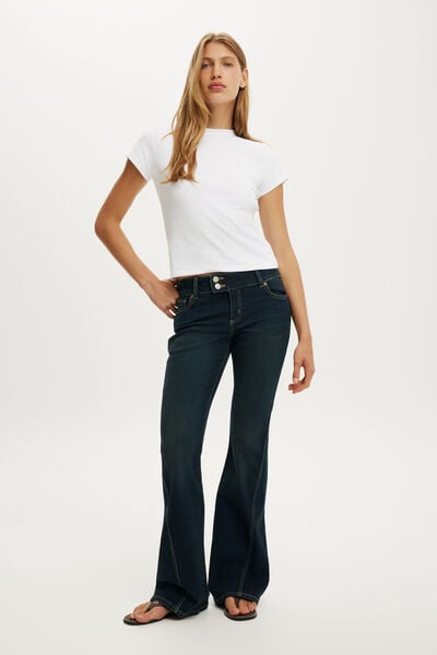 Mid Rise Bootcut Jean, LOWLIGHT RINSE TWIST