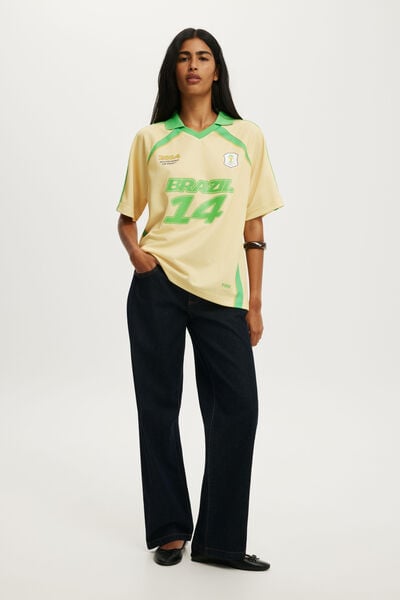 Lcn Graphic Football Jersey, LCN FCL FIFA BRAZIL / PALE BANANA