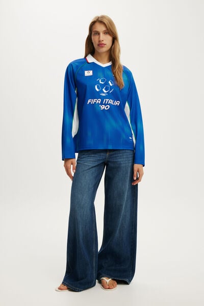 Lcn Long Sleeve Graphic Football Jersey, LCN FCL FIFA ITALIA / PRINCESS BLUE