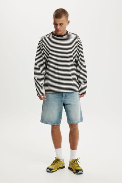 Baggy Denim Short, GAMBINO BLUE