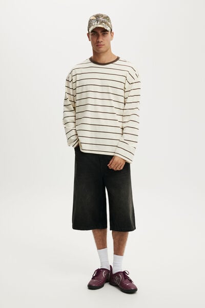Super Baggy Jort, Y2K WASHED BLACK