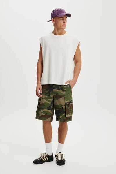 Baggy Cargo Short, JUNGLE CAMO
