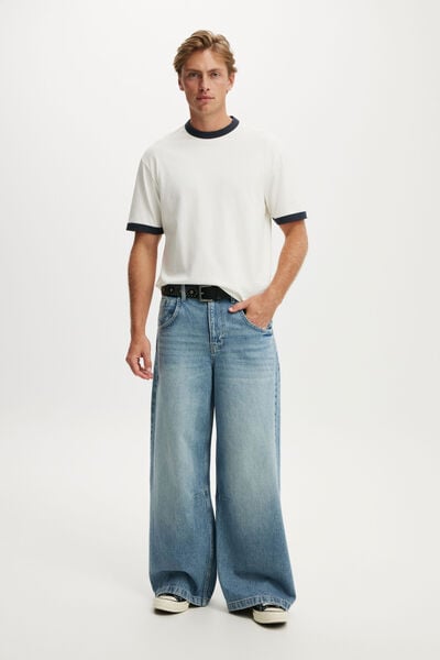 Y2k Super Baggy Jean, SOLACE BLUE