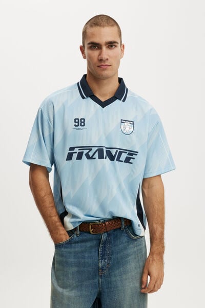 Fifa Cropped Sports Jersey, LCN FCL POWDER BLUE / FIFA - FRANCE 98 SOCCER