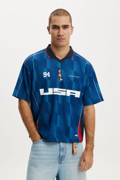 Fifa Cropped Sports Jersey, LCN FIF BLUE / FIFA - USA 94