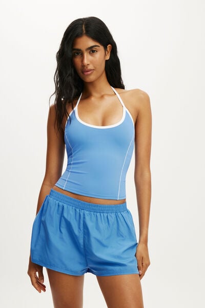 Ultra Move Scoop Halter Tank, ULTRAMARINE
